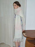 Gradient Wool Blend Scarf - View 7 | WEUXS