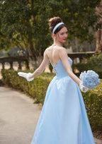 Ballgown evening dress with sweetheart neckline - View 9 | WEUXS