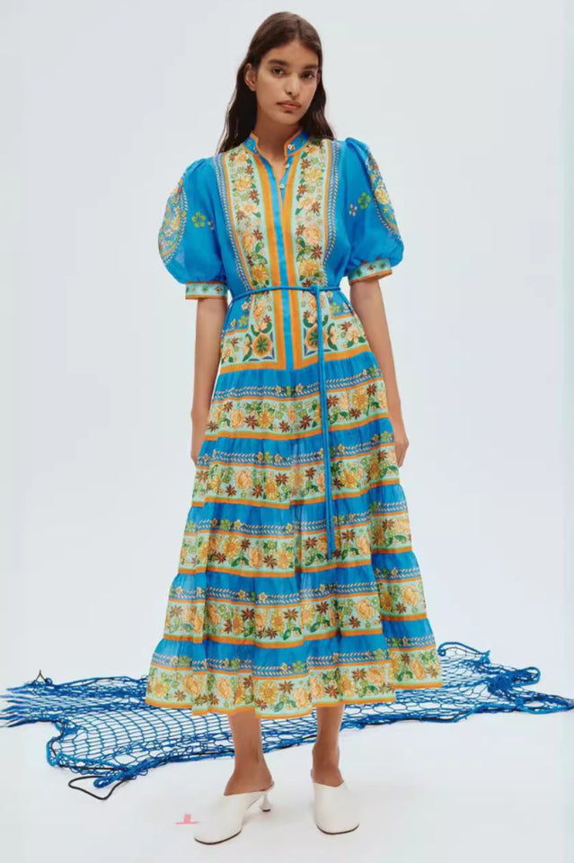 Linda Floral Print Midi Dress | Dress In Beauty