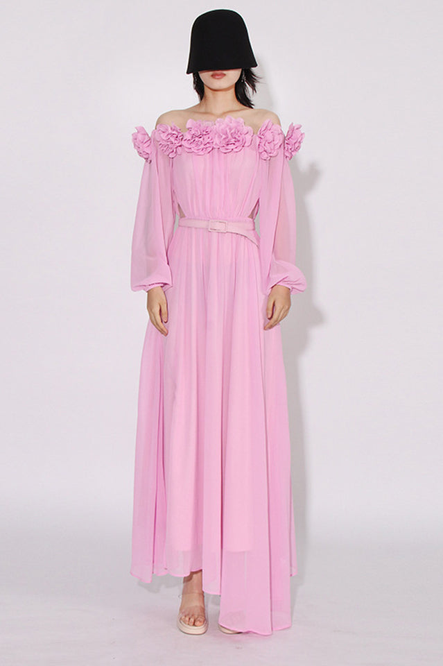Ascella Flower Shoulder Maxi Dress | Dress In Beauty