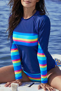 Athletic Rainbow Stripe Tankini Set | Dress In Beauty