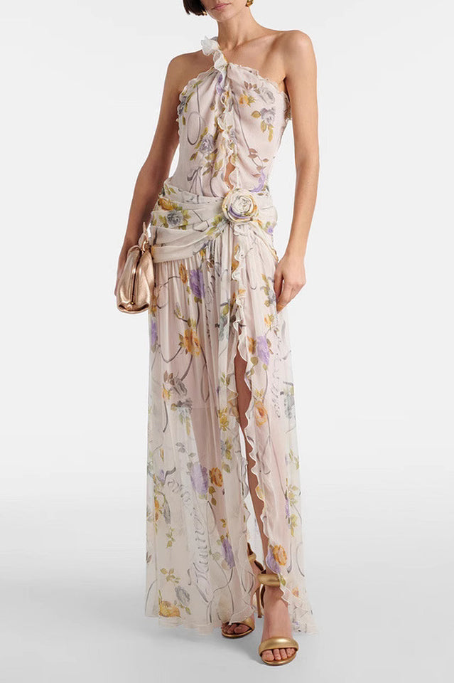 One Shoulder Silk Creponne Dress | Dress In Beauty