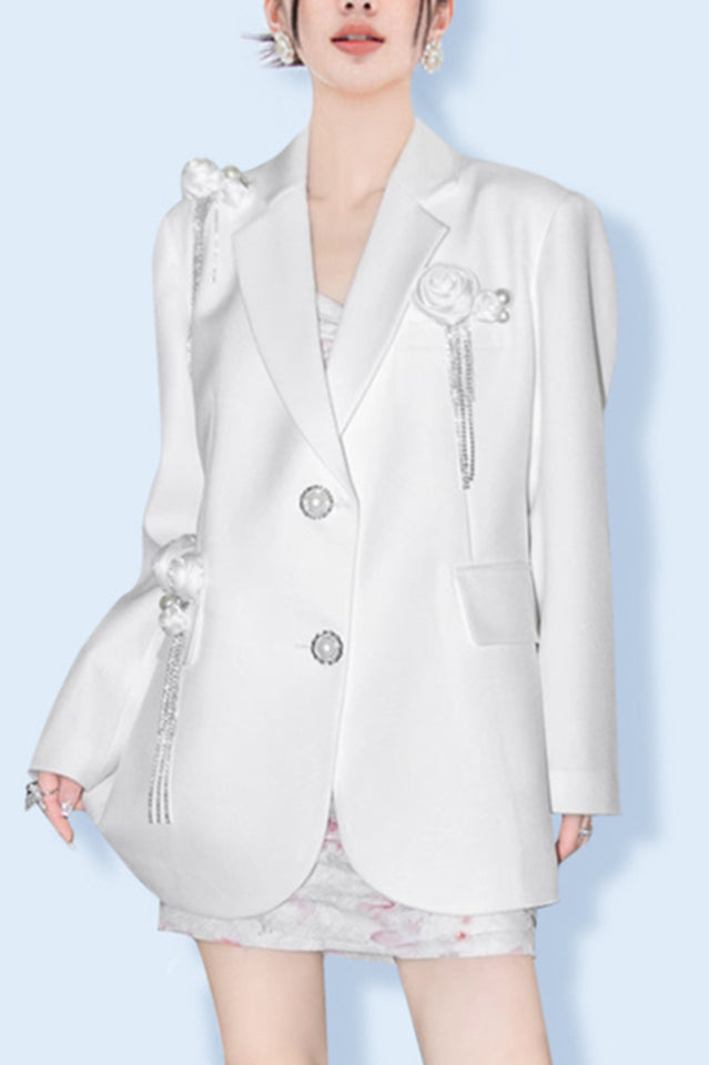 In Bloom Floral-appliqué Blazer | Dress In Beauty