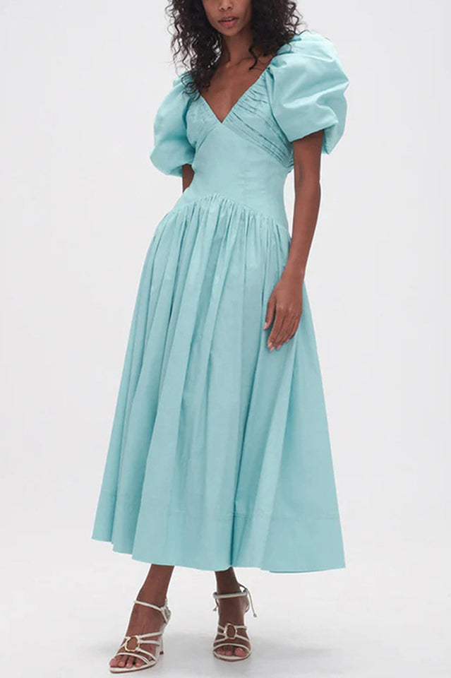 Gabrielle Puff Sleeve Midi Dress | Dress In Beauty