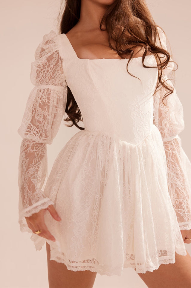 Sancia Vintage Puff Sleeve Mini Dress | Dress In Beauty