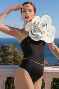 Exaggerated 3D Flower One Piece Swimsuit | Dress In Beauty