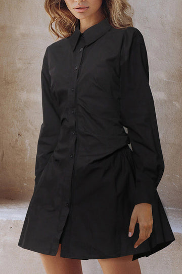 Profresh Pleated Long Sleeve Shirt Dress | Dress In Beauty