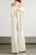 Vesper Off The Shoulder Crepe Jumpsuit | Dress In Beauty