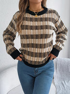 Vintage Lantern Sleeve Knit Sweater - View 11 | WEUXS