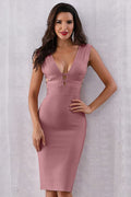 Plunge Neck Bandage Dress | Dress In Beauty