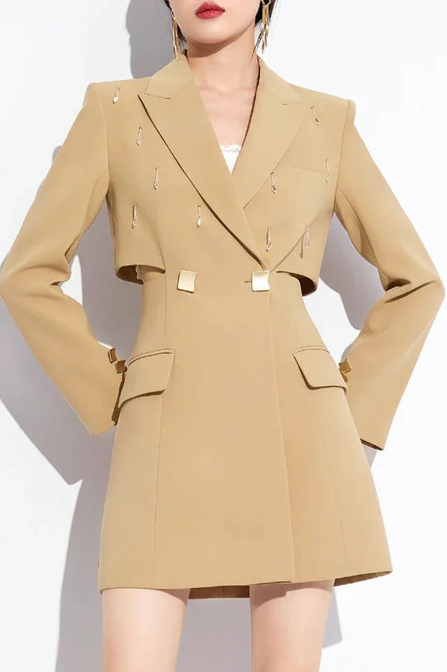 Double-Breasted Blazer Dress Secondary image