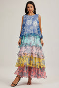 Cynthia Printed Tiered Ruffle Maxi Dress | Dress In Beauty