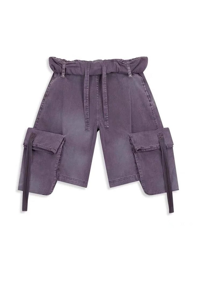 OPEN YY Rolled Waist Cargo Shorts | Dress In Beauty