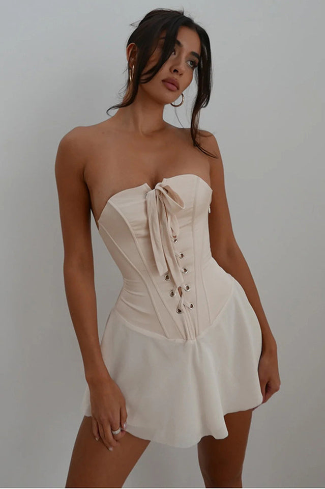 Jacqueline Strapless Corset Mini Dress | Dress In Beauty