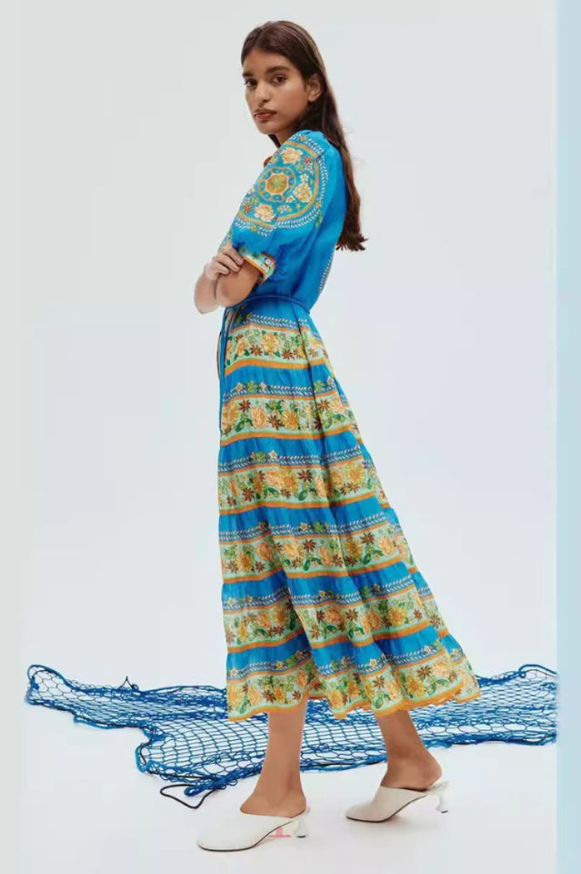 Linda Floral Print Midi Dress | Dress In Beauty