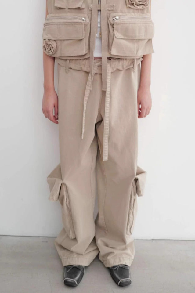 OPEN YY Washed Rolled Cargo Pants | Dress In Beauty