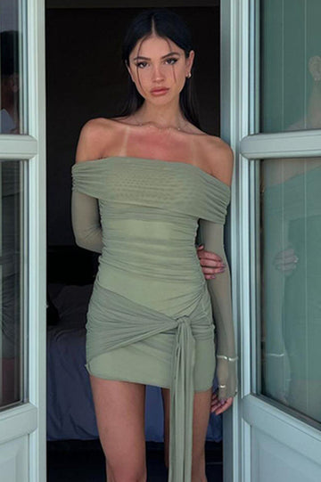Yasmin Off Shoulder Mini Dress | Dress In Beauty