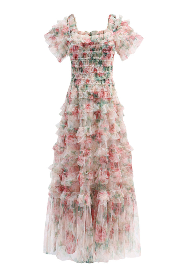 Nola Ruched Floral Maxi Dress | Dress In Beauty
