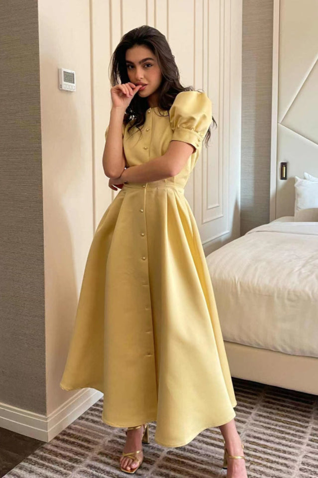 Button Front Midi Dress | Dress In Beauty