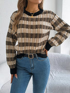Vintage Lantern Sleeve Knit Sweater - View 8 | WEUXS