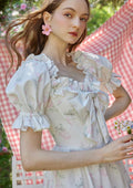 Cotton Corset Dress with Butterfly Bow - View 5 | WEUXS