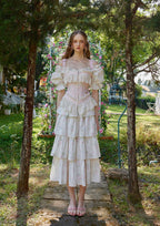 Cotton Corset Dress with Butterfly Bow - View 7 | WEUXS