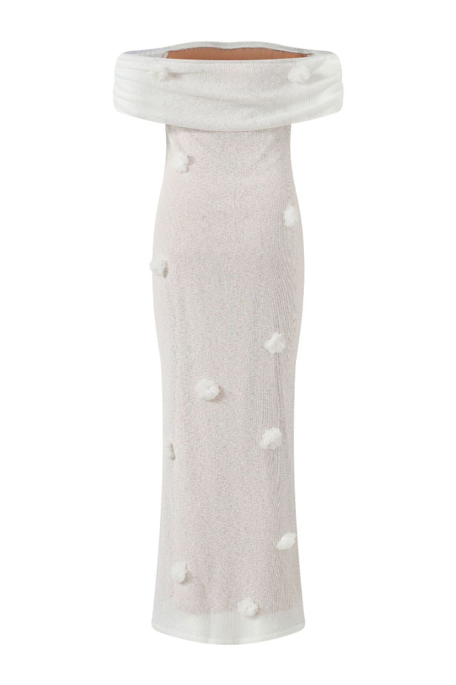 Brooke Off Shoulder Flower Knit Dress | Dress In Beauty