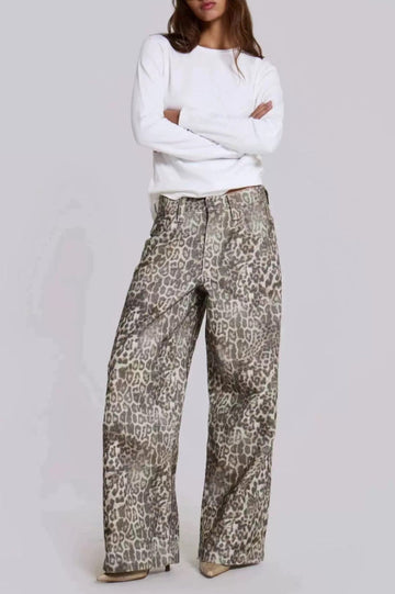 Leopard Fade Colossus Jeans | Dress In Beauty