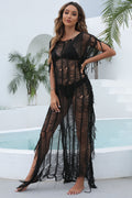 Sexy See Through Tassel Irregular Cover Up | Dress In Beauty