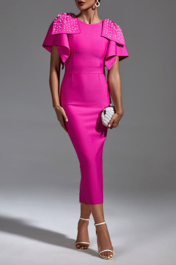 Kassidy Knitted Embellished Midi Dress | Dress In Beauty