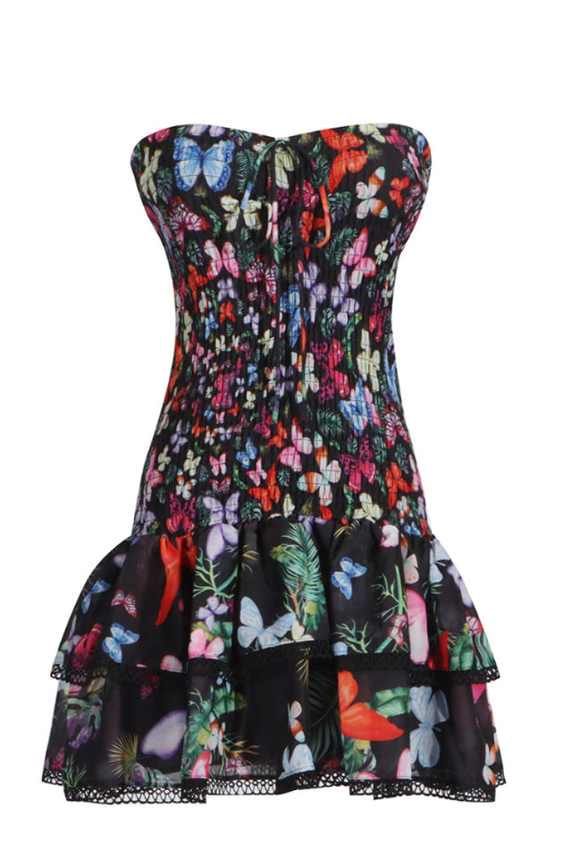 Naja Layered Printed Mini Dress | Dress In Beauty