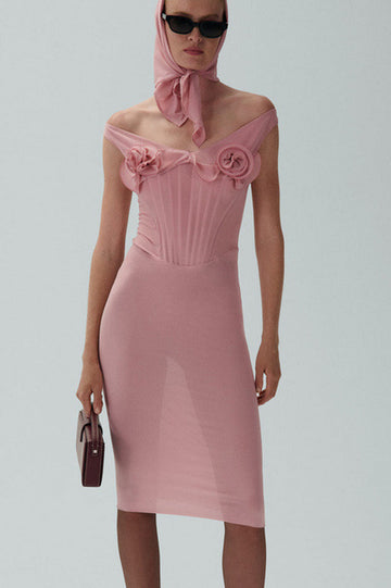 Floral-Applique Mesh Mini Dress | Dress In Beauty