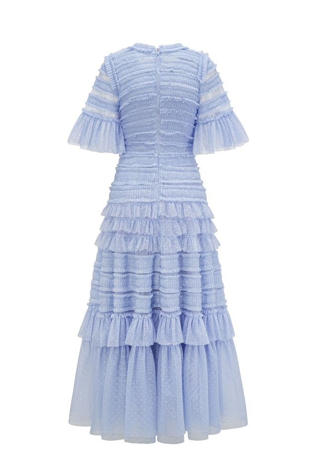 Harper Flutter Sleeve Tiered Midi Dress | Dress In Beauty