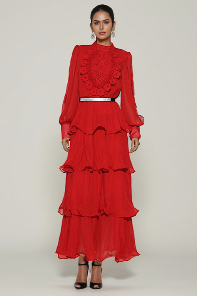 Antheaa Chiffon A-Line Maxi Dress | Dress In Beauty