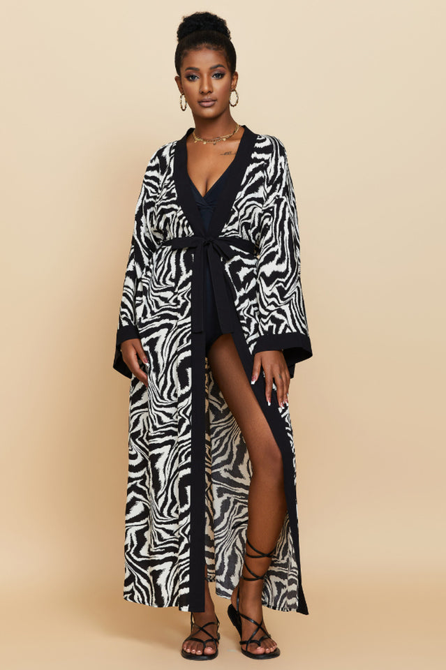 Print Belted Kimono Dress | Dress In Beauty