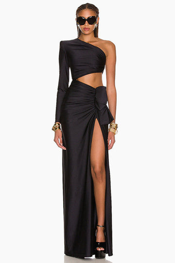 Gathered Single Shoulder Dress | Dress In Beauty