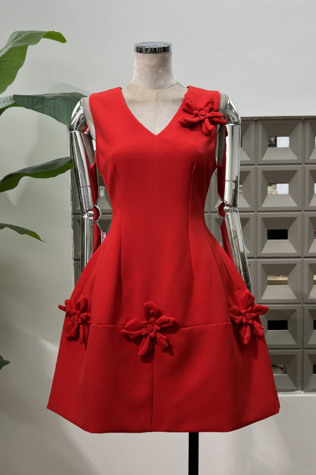 Bertina Floral Applique Mini Dress | Dress In Beauty