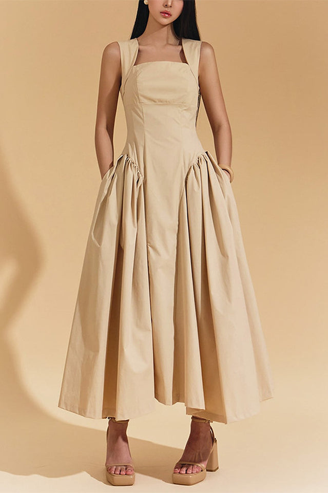 Anna Square Neck Midi Dress | Dress In Beauty