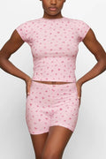 Skims Soft Lounge Top + Shorts Set | Dress In Beauty