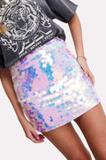 Oval Sequin Mini Skirt | Dress In Beauty