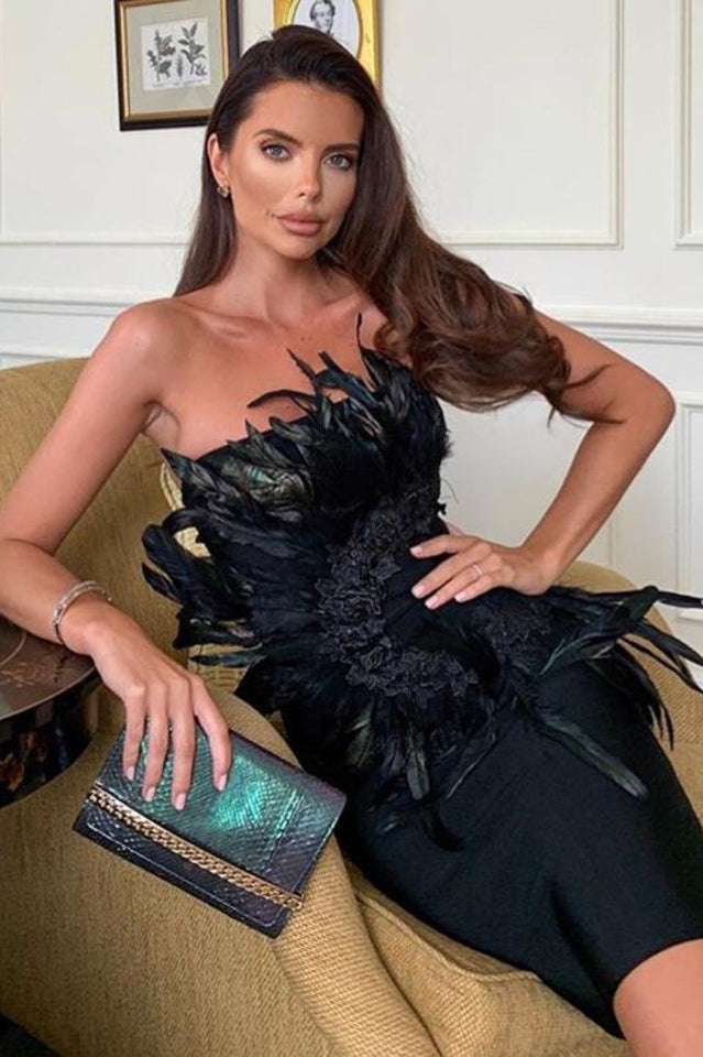 HESTER Feathers Dress | Dress In Beauty