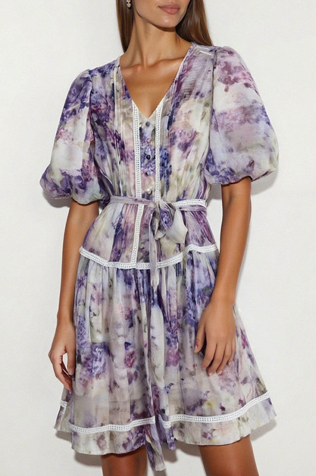 Tama Floral Print Mini Dress | Dress In Beauty