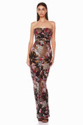 Dahlia Leona Embroidered Strapless Maxi Dress | Dress In Beauty