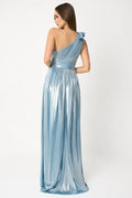 Ivy Aqua Blue Pleated Gown | Dress In Beauty