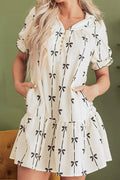 Grace Frill Bow Mini Dress | Dress In Beauty