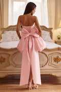 Strapless Bow Puff Mini Dress | Dress In Beauty