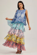 Cynthia Printed Tiered Ruffle Maxi Dress | Dress In Beauty