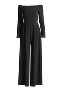 Vesper Off The Shoulder Crepe Jumpsuit | Dress In Beauty