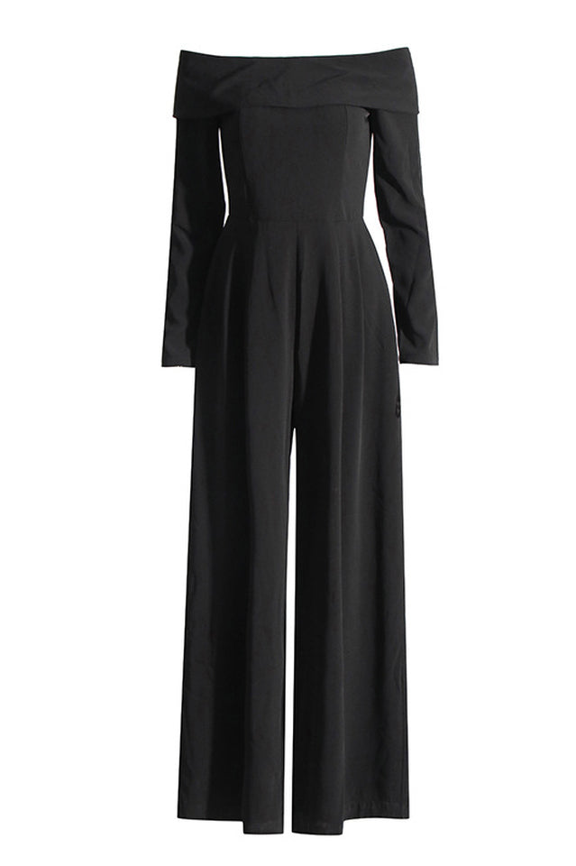 Vesper Off The Shoulder Crepe Jumpsuit | Dress In Beauty