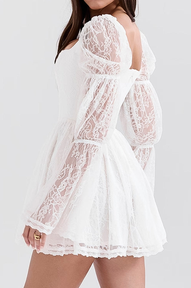 Sancia Vintage Puff Sleeve Mini Dress | Dress In Beauty